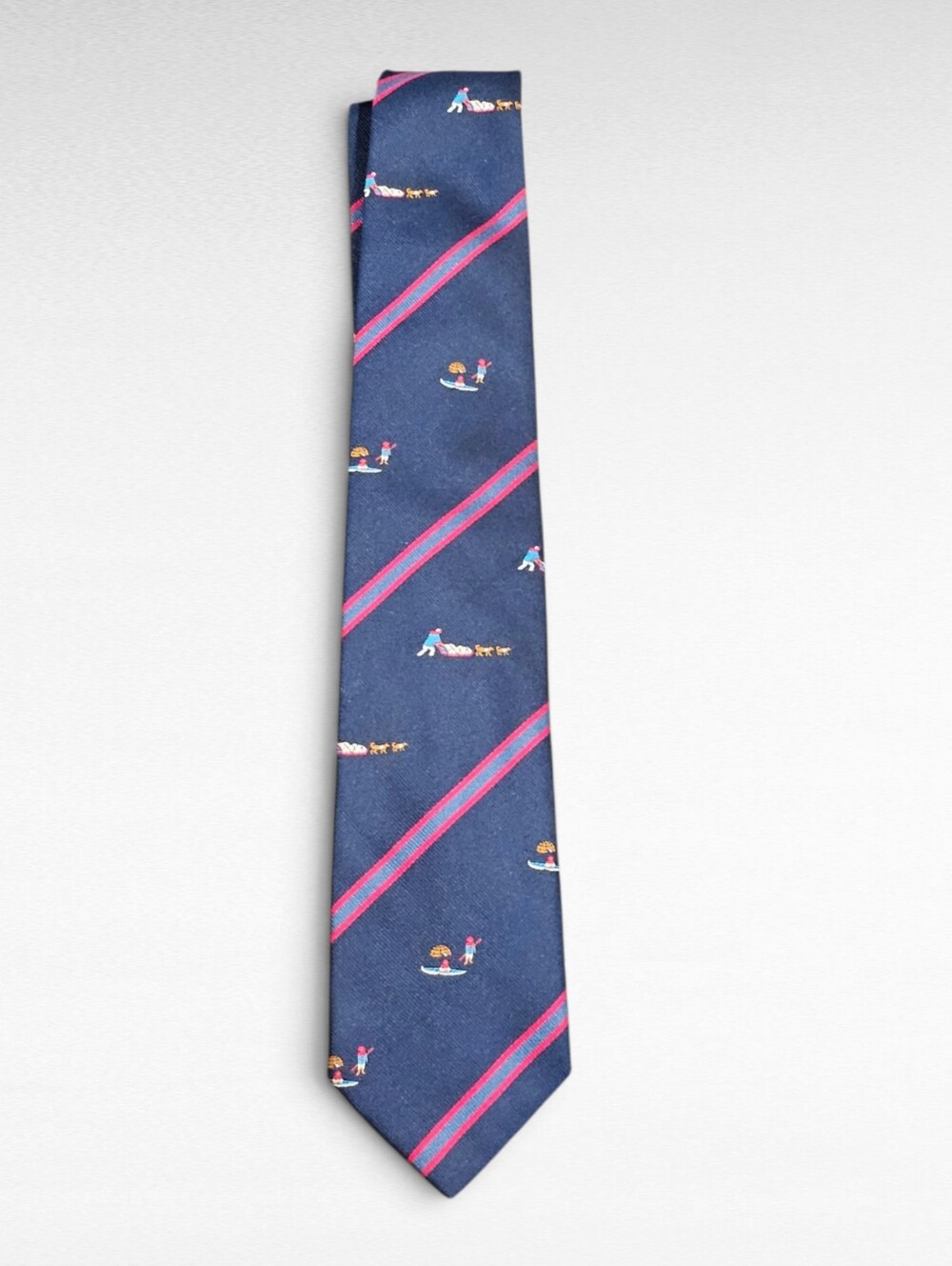 Eskimo Themed 100% Silk Tie By Cantini for Nordstrom